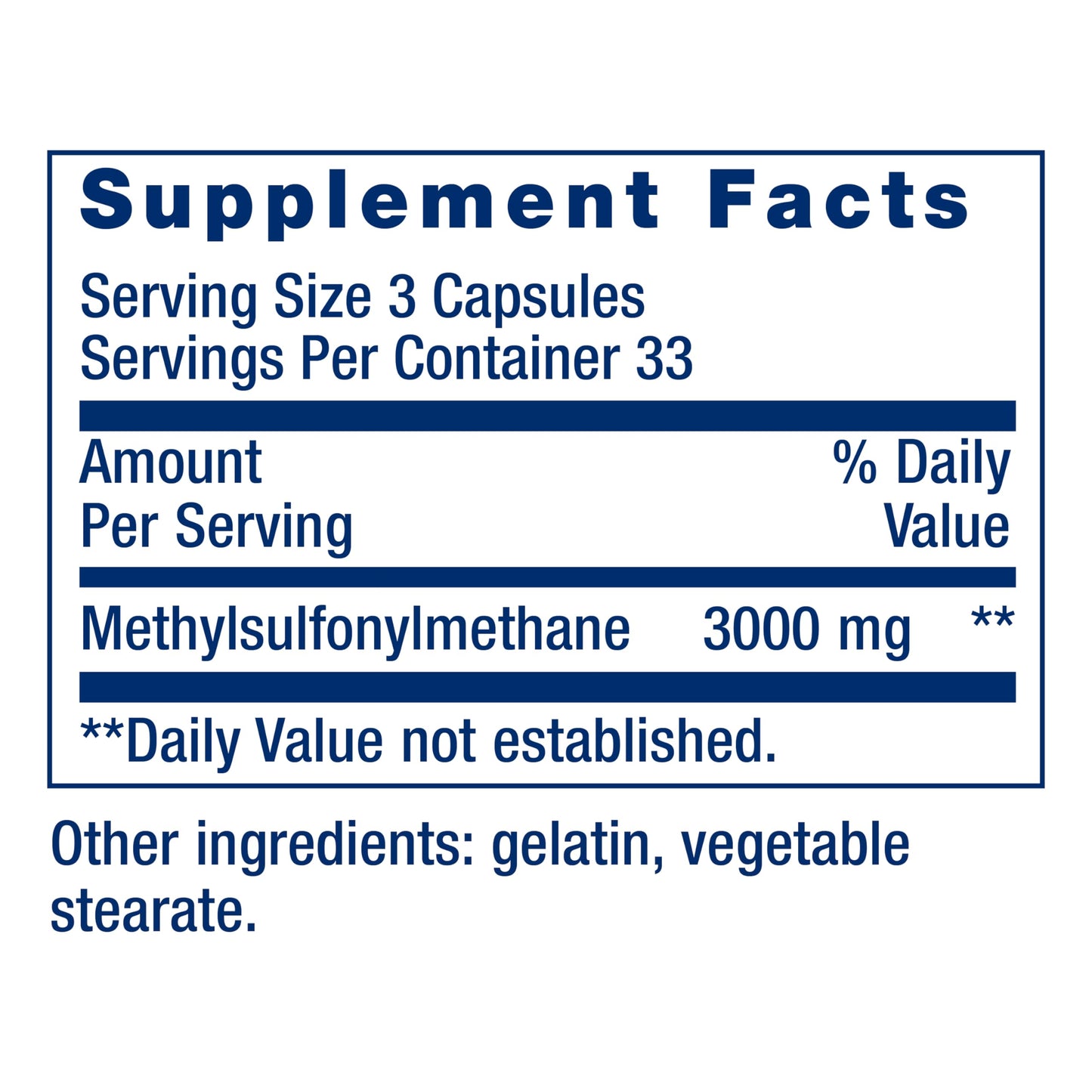 Life Extension MSM, 1000 mg, methylsulfonylmethane, Supports Healthy Joints, antioxidant Support, Gluten-Free, Non-GMO, 100 Capsules