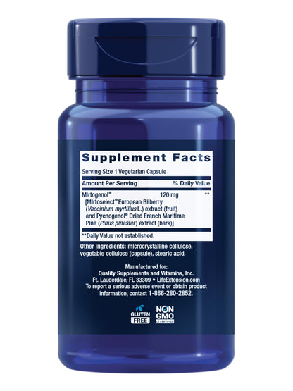 Life Extension Eye Pressure Support with Mirtogenol, 30 Capsules
