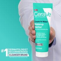 CeraVe Cream-to-Water Makeup Melter, Facial Cleanser for Makeup Removal,4oz