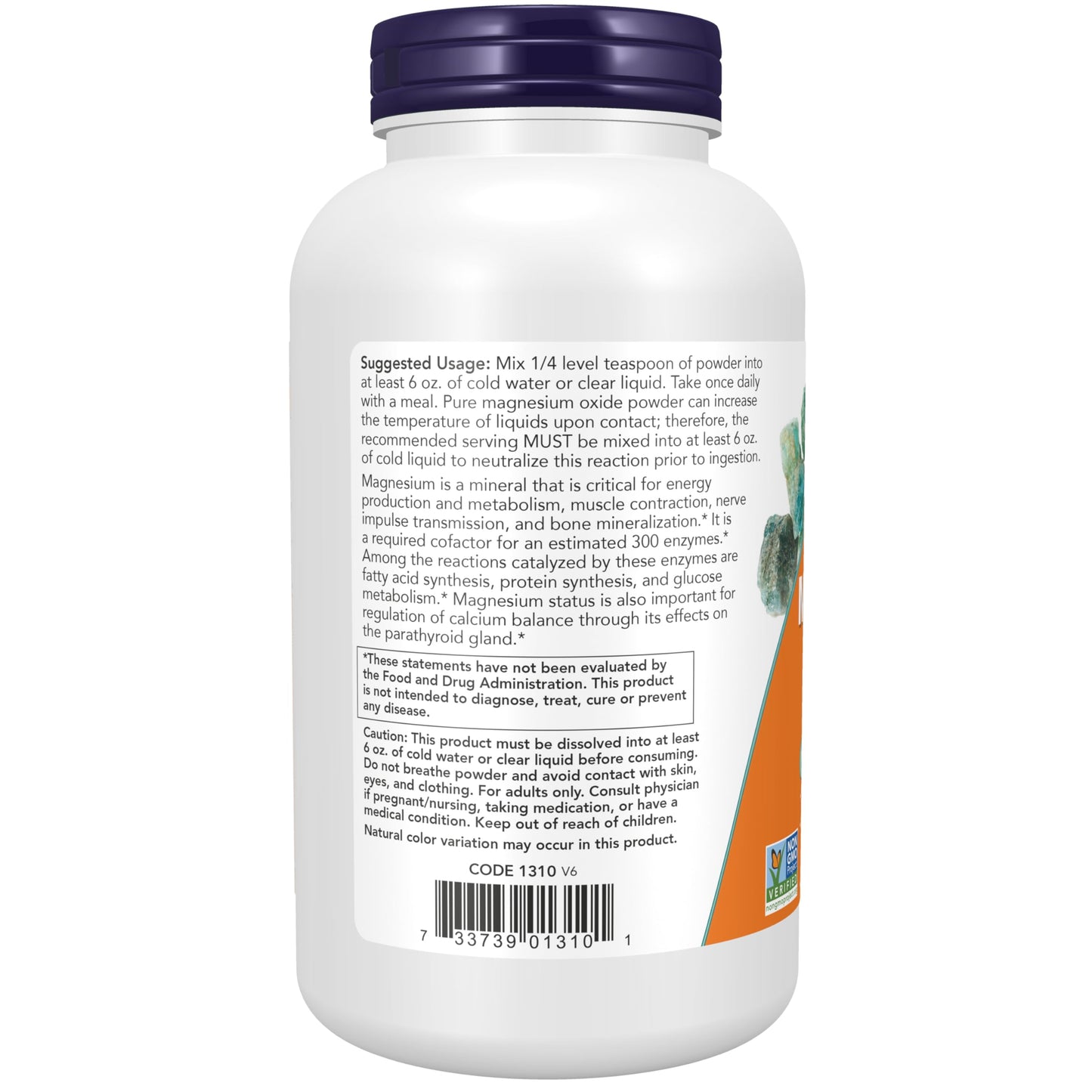 NOW Foods Supplements, Magnesium Oxide, Enzyme Function*, Nervous System Support*, 8-Ounce