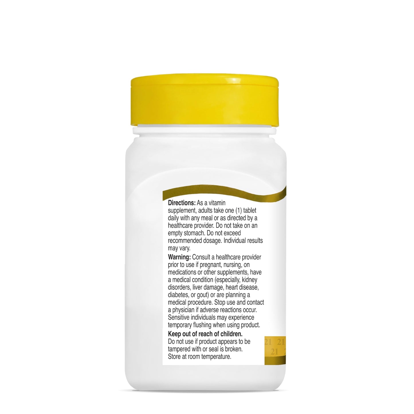 21st Century Niacinamide 500mg Prolonged Release, No Flush, 110 Count
