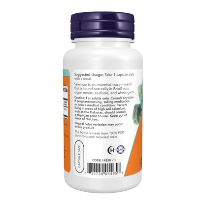 NOW Foods Supplements, Selenium (L-Selenomethionine) 200 mcg, Essential Mineral*, 90 Veg Capsules