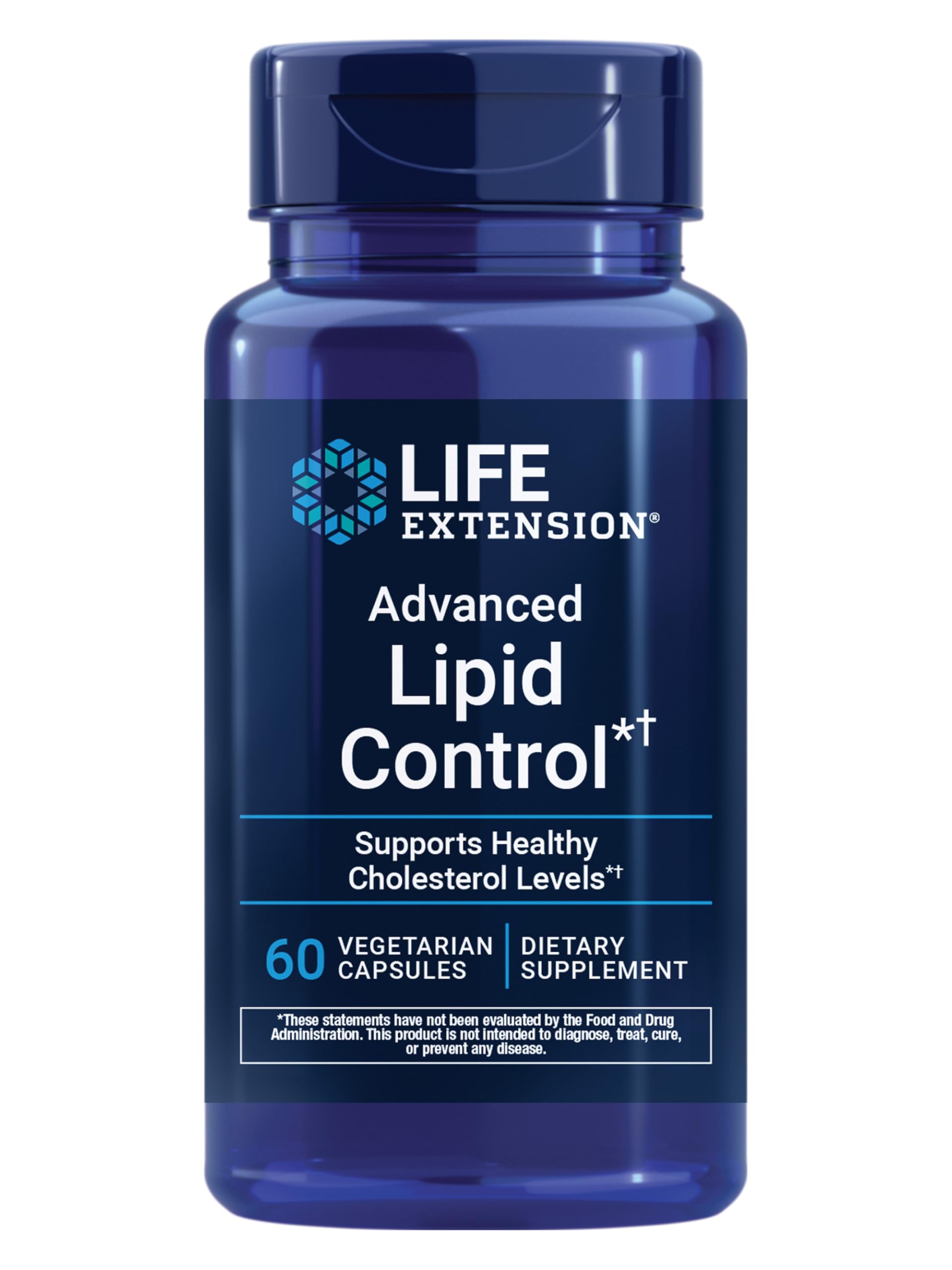 Life Extension Advanced Lipid Control, amla Extract, Indian Gooseberry, Heart Health, endothelial Health, Vegetarian, Gluten-Free, 60 Capsules