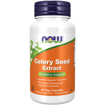 NOW Foods Supplements, Celery Seed Extract, plus Horse Chestnut and Hawthorn Extracts, 60 Veg Capsules