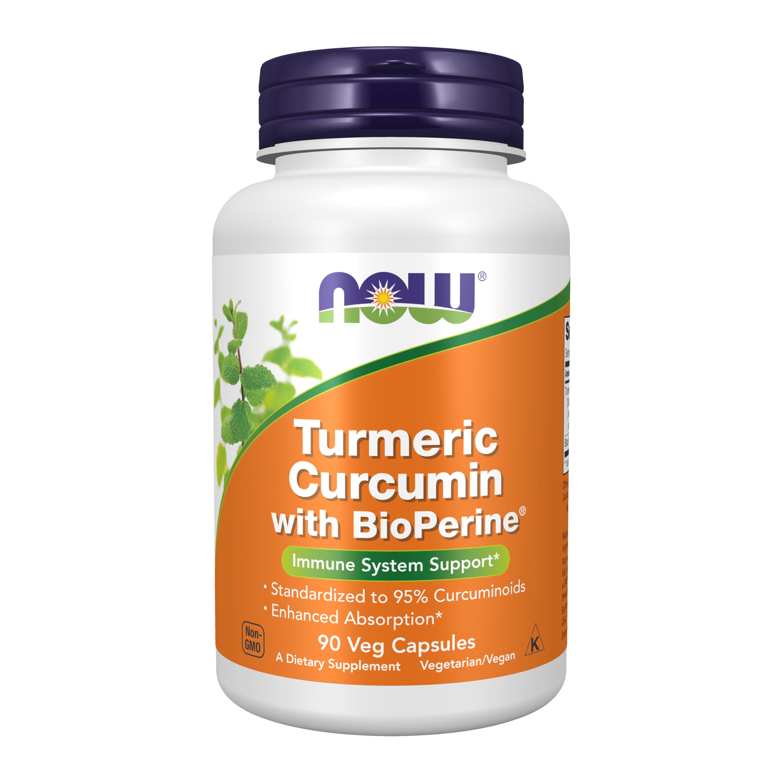 Now Supplements, Turmeric Curcumin with BioPerine, 90 Veg Caps