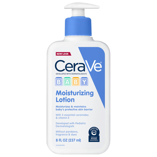 CeraVe Baby Lotion, Baby Skin Moisturizer with Vitamin E & Niacinamide, 8oz