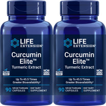 Life Extension Curcumin Elite Turmeric Extract, 90 Caps (Pack of 2)