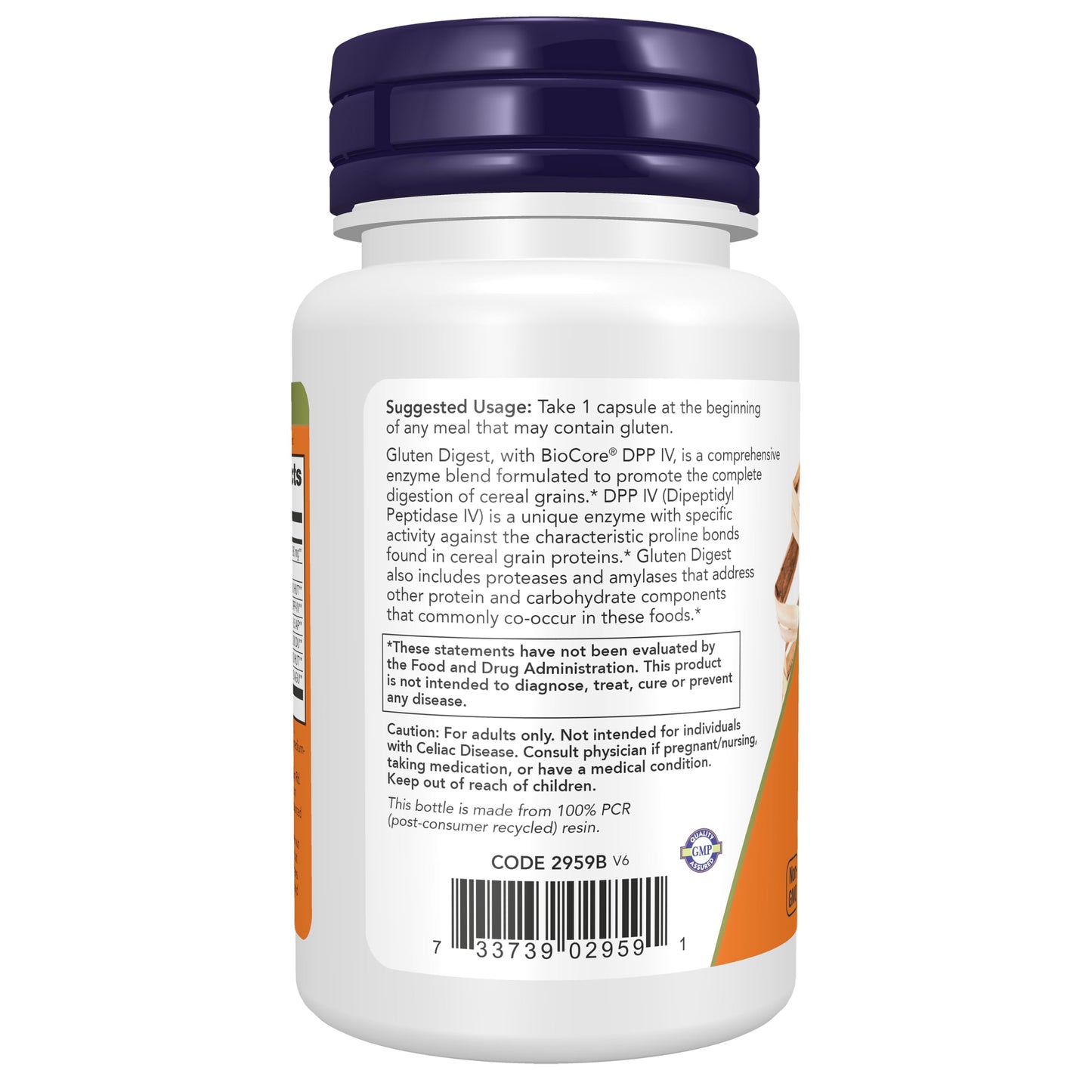 NOW Foods Supplements, Gluten Digest with BioCore®DPP IV, Gastrointestinal Support*, 60 Veg Capsules