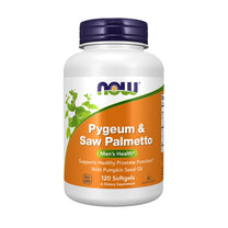 NOW Foods Supplements, Pygeum & Saw Palmetto with Pumpkin Seed Oil, Men's Health*, 120 Count(Pack of 1)