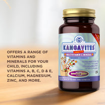 Solgar Kangavites, Bouncin’ Berry Flavor - 120 Chewable Tablets, Pack of 2 - Complete Multivitamin & Mineral Formula for Children - Vegan, Gluten Free