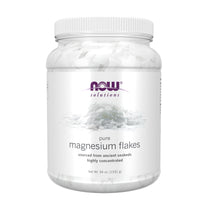 NOW Foods Solutions, Magnesium Flakes, 100% Pure, from the Ancient Seabed, Highly Concentrated, 54-Ounce