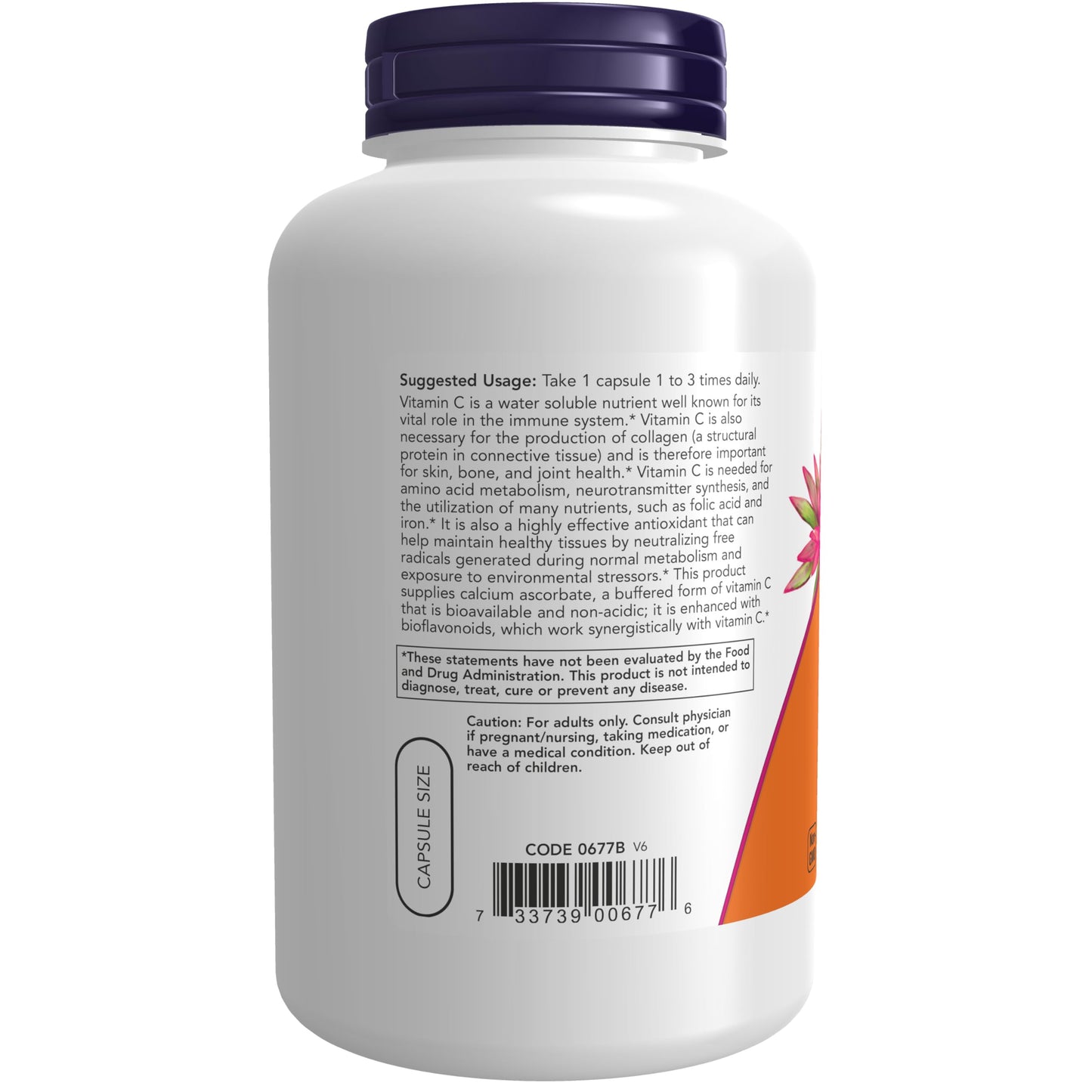 NOW Foods Supplements, Vitamin C-500 Calcium Ascorbate, Antioxidant Protection*, 250 Veg Capsules