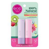 eos 100% Natural Lip Balms- Fruity Variety Pack, 0.14 oz, 2-Pack