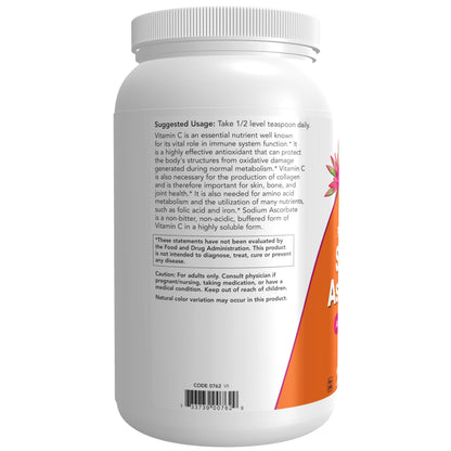 NOW Foods Supplements, Sodium Ascorbate Powder, Buffered, Antioxidant Protection*, 3-Pound