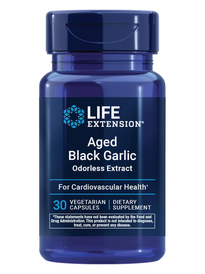 Life Extension Aged Black Garlic, Heart Health Support, 30 Capsules