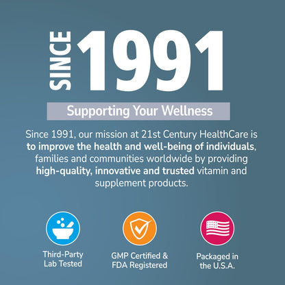 21st Century Healthy Eyes with Lutein Vision Support Tablets, 60 Count
