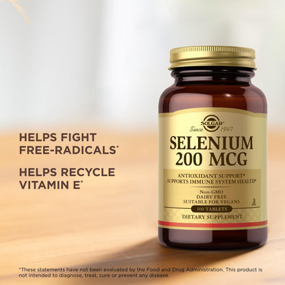 Selenium 200mcg Solgar 100 Tabs