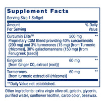 Life Extension Advanced Curcumin Elite Turmeric Extract, Ginger & Turmerones – for Inflammation Health Support and Cardiovascular & Brain Health – Gluten-Free, Non-GMO – 30 Softgels