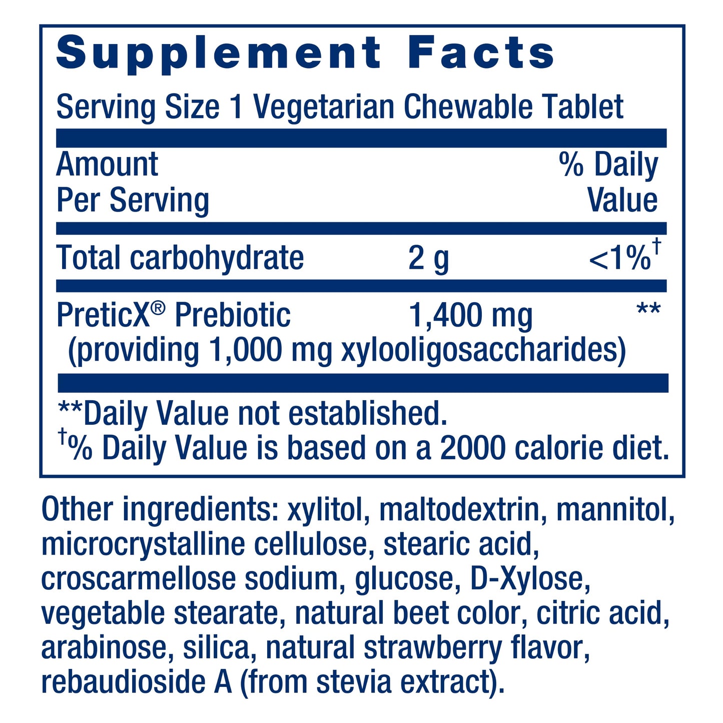 Life Extension FLORASSIST® Prebiotic Chewable (Strawberry), 1000 mg xylooligosaccharides, prebiotic Supplement Provides Fuel for Gut Flora, Gluten-Free, Non-GMO, Vegetarian, 60 chewable Tablets