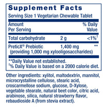 Life Extension FLORASSIST® Prebiotic Chewable (Strawberry), 1000 mg xylooligosaccharides, prebiotic Supplement Provides Fuel for Gut Flora, Gluten-Free, Non-GMO, Vegetarian, 60 chewable Tablets