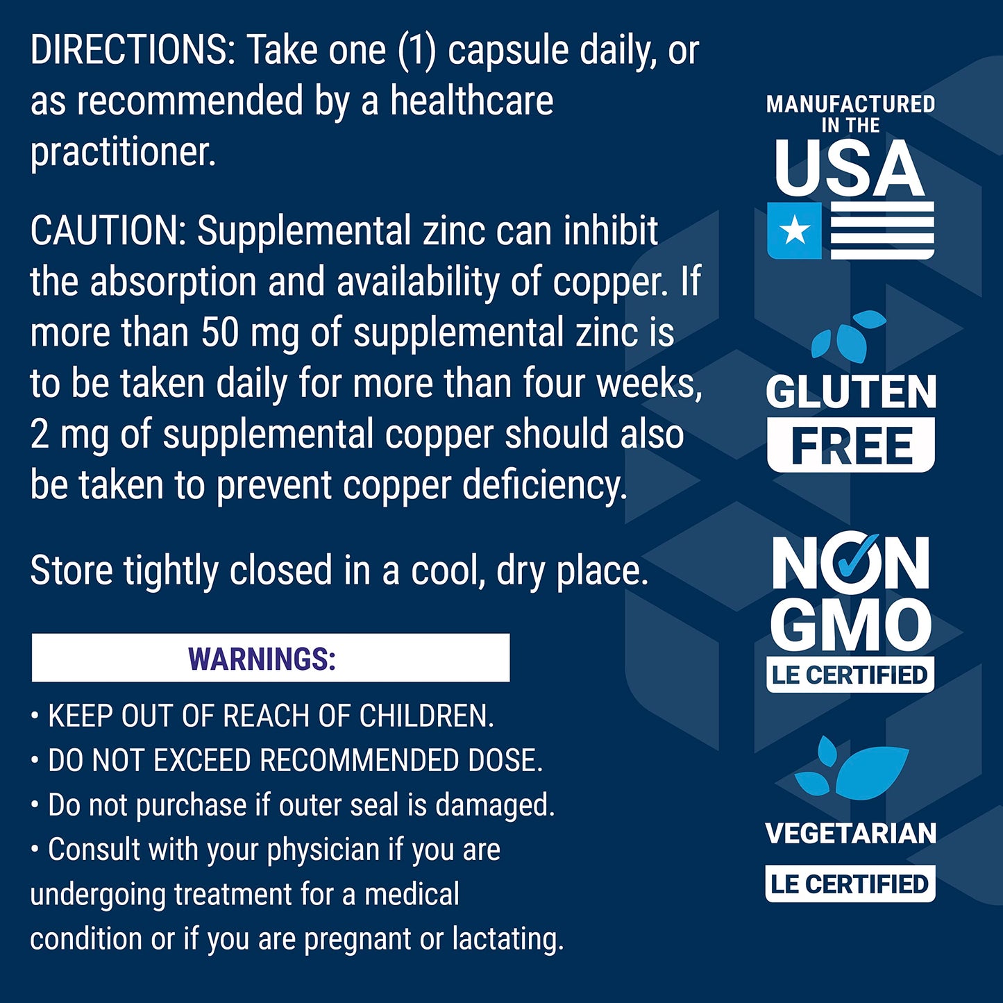 Life Extension Zinc Caps, zinc 50 mg, zinc Citrate, Support The Body's Immune defenses, Ultra-absorbable, Vegetarian, Non-GMO, Gluten-Free, 90 Vegetarian Capsules