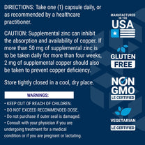 Life Extension Zinc Caps, zinc 50 mg, zinc Citrate, Support The Body's Immune defenses, Ultra-absorbable, Vegetarian, Non-GMO, Gluten-Free, 90 Vegetarian Capsules