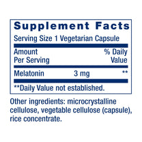 Life Extension Melatonin, 3 mg, Optimal Sleep Support, Healthy circadian Rhythms, Cellular Defense, Gluten-Free, Non-GMO, Vegetarian, 60 Capsules
