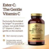 Solgar Ester-C Plus 500 mg Vitamin C with Citrus Bioflavonoids, 90 Capsules