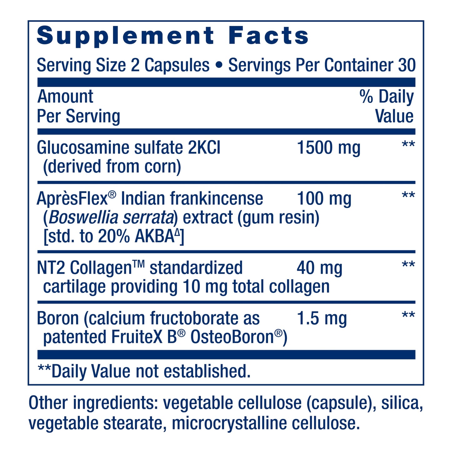 Life Extension ArthroMax® Advanced NT2 Collagen™ & AprèsFlex®, glucosamine sulfate, Boswellia (Indian Frankincense), Joint Health, Mobility, Gluten-Free, Non-GMO, 60 Capsules