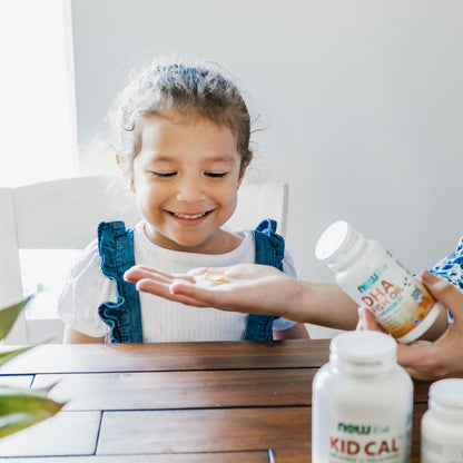 NOW Foods Supplements, DHA Kids 100 mg, Supports Brain Health*, Fruit Flavor, 60 Chewable Softgels, packaging may vary