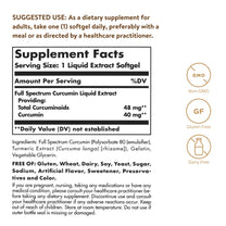 Solgar Full Spectrum Curcumin - 105 LiCaps - Superior Absorption - Brain, Joint & Immune Health - Vegan, Gluten-Free, Non-GMO, Dairy Free - 105 Servings