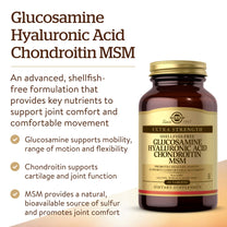 Solgar Glucosamine Hyaluronic Acid Chondroitin MSM, 60 Tablets