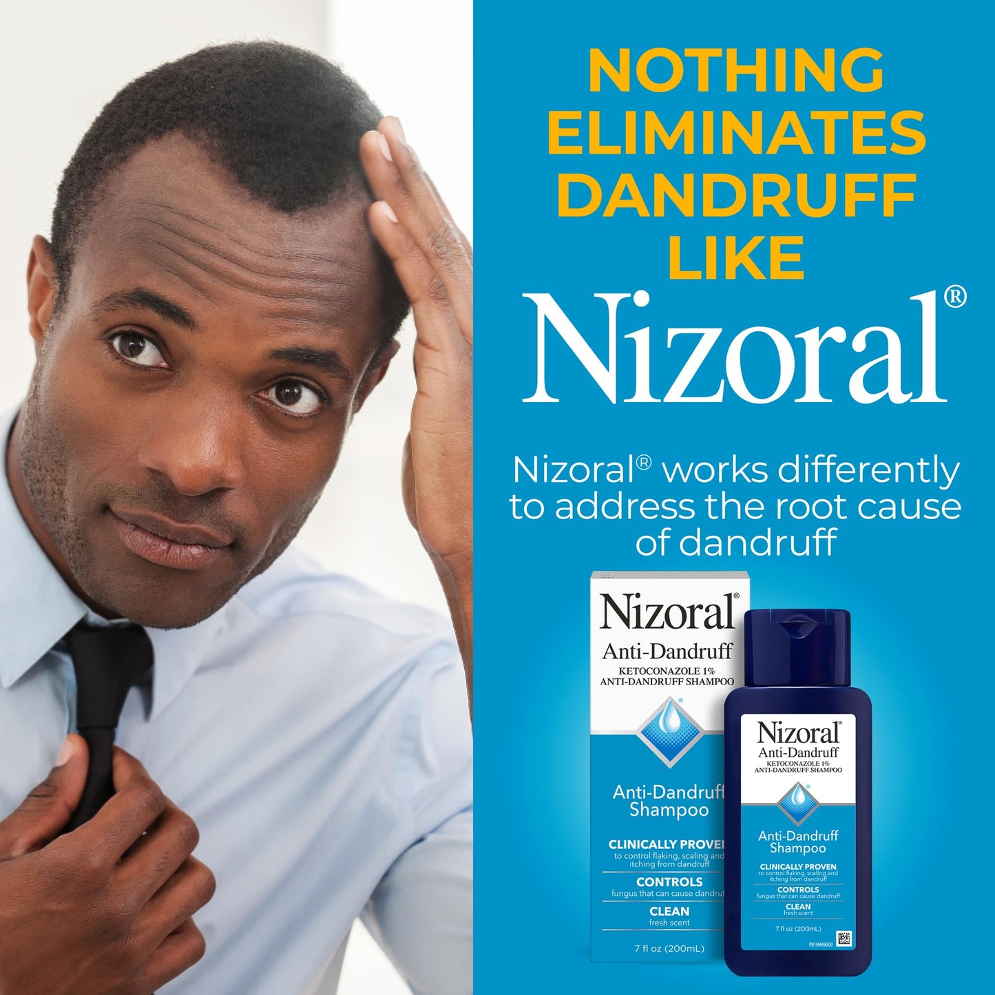 Nizoral Anti-Dandruff Shampoo with 1% Ketoconazole, Fresh Scent, 21 Fl Oz (Pack of 3)
