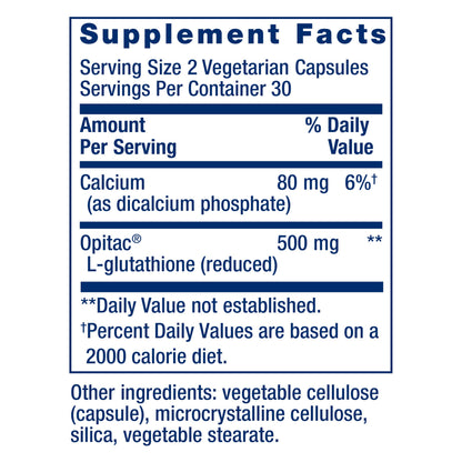 Life Extension Glutathione 500 mg Capsules, Antioxidant, 60 Capsules