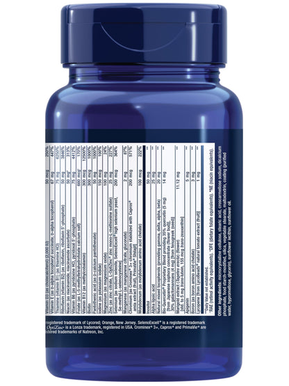 Life Extension Two-Per-Day Multivitamin – Daily Dose of Vitamins & Minerals for Men and Women - Complete Essential Vitamin Supplement for Energy, Health – Gluten-Free – Non-GMO – 60 Tablets