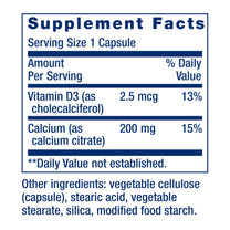Life Extension Calcium Citrate with Vitamin D, 200 Capsules