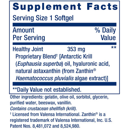 Life Extension Krill Healthy Joint Formula, 30 Softgels