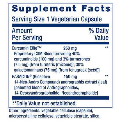 Life Extension Arthro-Immune Joint Support, Curcumin Elite™ Turmeric Extract, Andrographis paniculata, Supports Mobility and Flexibility, Vegetarian, Gluten Free, Non-GMO, 60 Capsules