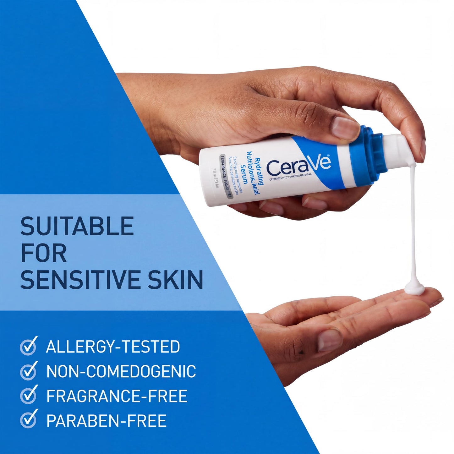 CeraVe Hyaluronic Acid Serum for Face, Hydrating Serum for Dry Skin, 1oz