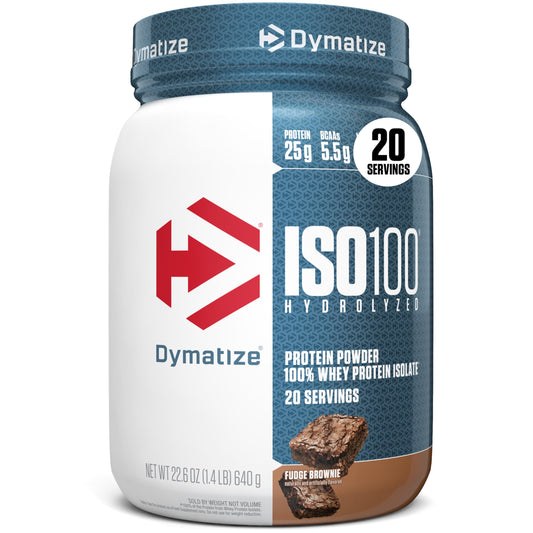 Dymatize ISO100 Protein Powder, 100% Whey Isolate, Fudge Brownie