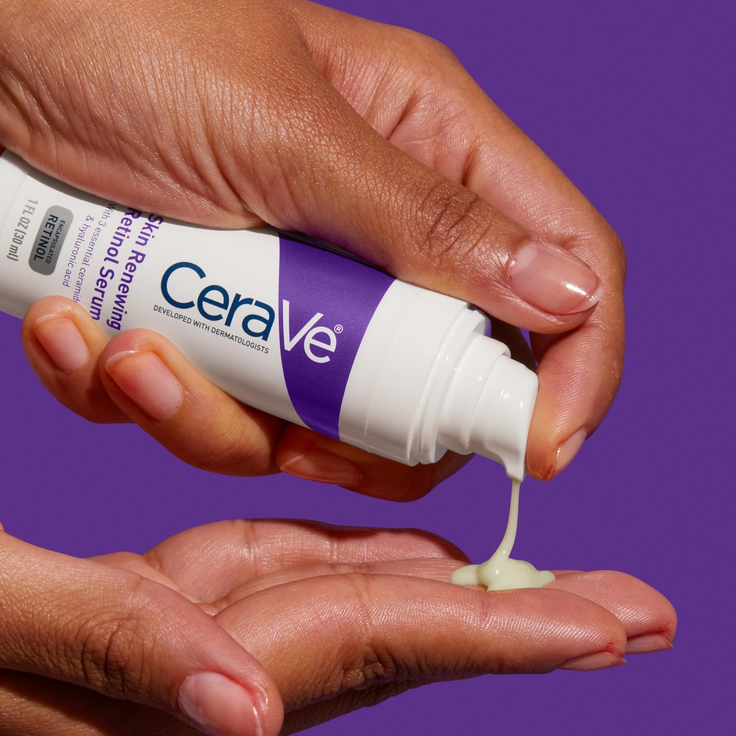 CeraVe Retinol Serum for Face with Niacinamide & Hyaluronic Acid, 1 oz