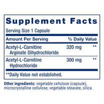 Life Extension Acetyl-L-Carnitine Arginate, Advanced Brain & Nerve Health, Cellular Energy Support, Gluten-Free, Non-GMO, 90 Capsules