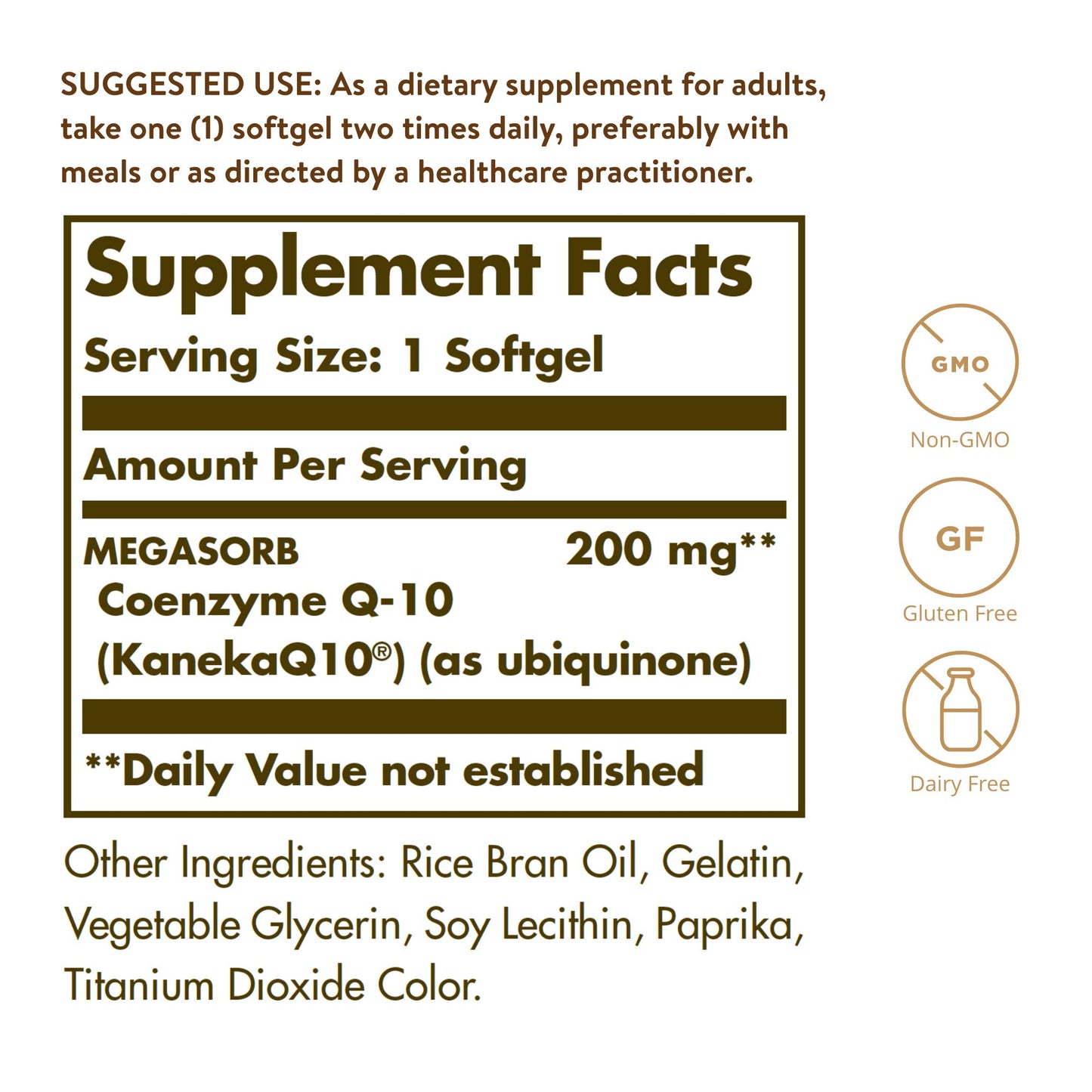 Solgar Megasorb CoQ-10 200 mg, 60 Softgels, Supports Heart & Brain Function