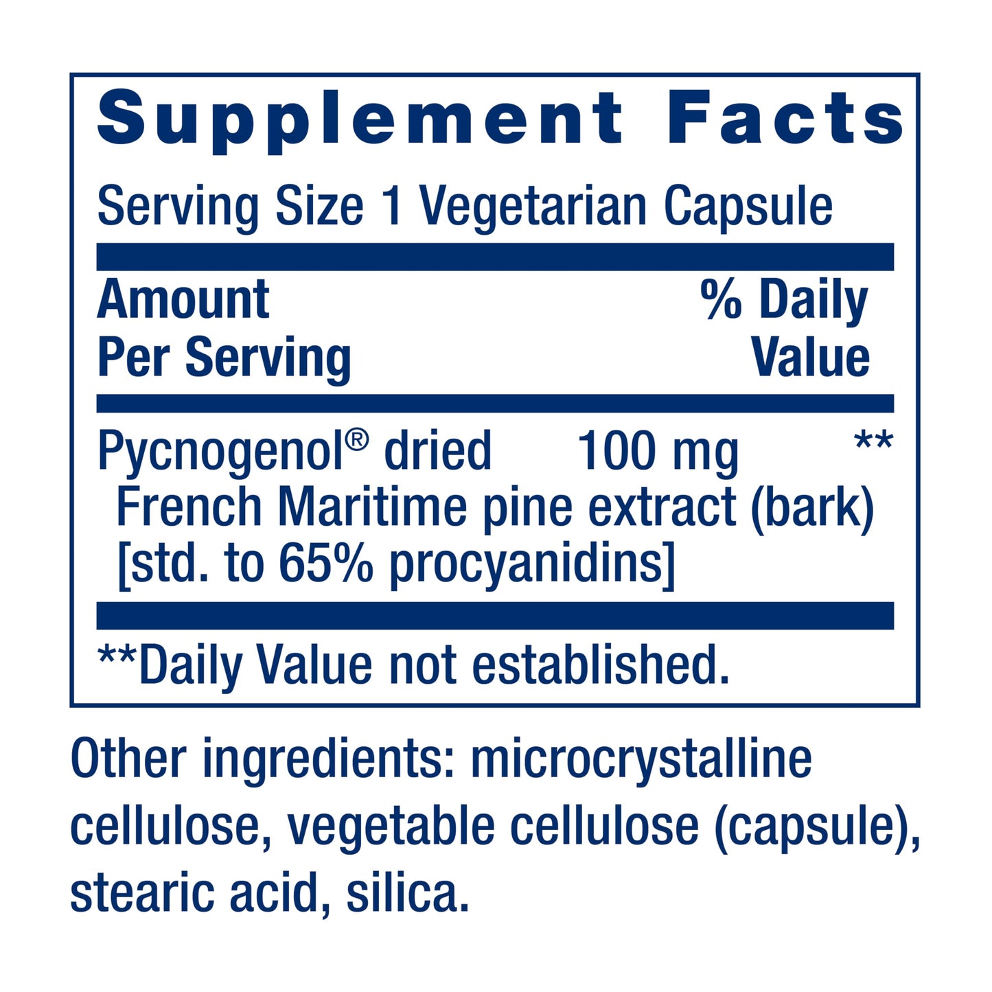 Life Extension Pycnogenol French Maritime Pine Bark Extract, 60 Capsules