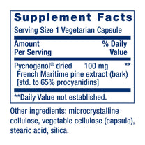 Life Extension Pycnogenol French Maritime Pine Bark Extract, 60 Capsules