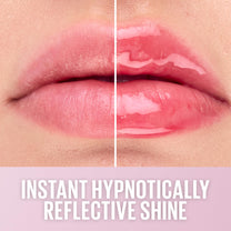 MAYBELLINE Lifter Oil-in-Gel Lip Gloss for Glassy, Bouncy Shine, Hydrating, Tinted Lip Balm and Moisturizer with Hyaluronic Acid and Passionfruit Oil, Strawberry Shake (Mauve Pink)