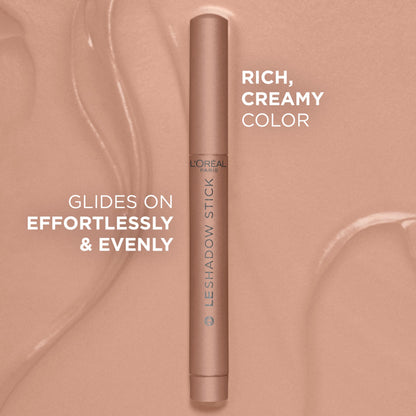 L'Oreal Paris Makeup Le Shadow Stick Eyeshadow, Blendable, Smudge-Resistant, Cream Eyeshadow, Alluring Rose, 0.05 Oz
