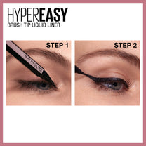 MAYBELLINE New York Hyper Easy Liquid Pen No-Skip Waterproof Eyeliner, Satin Finish, Pitch Brown