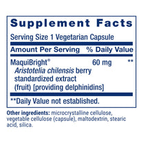 Life Extension Tear Support with MaquiBright®, 60 mg, maqui berry extract for dry eyes, supports eye health, encourages tear production, gluten-free, non-GMO, 1 daily, vegetarian, 30 Count (Pack of 1)