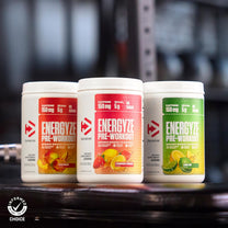 Dymatize Energyze Pre Workout Powder for Men and Women, Peach Mango, 150mg Caffeine, 5g BCAAs, Performance Blend of L-Theanine, L-Tyrosine, L-Citrulline, No Sugar (30 Servings)